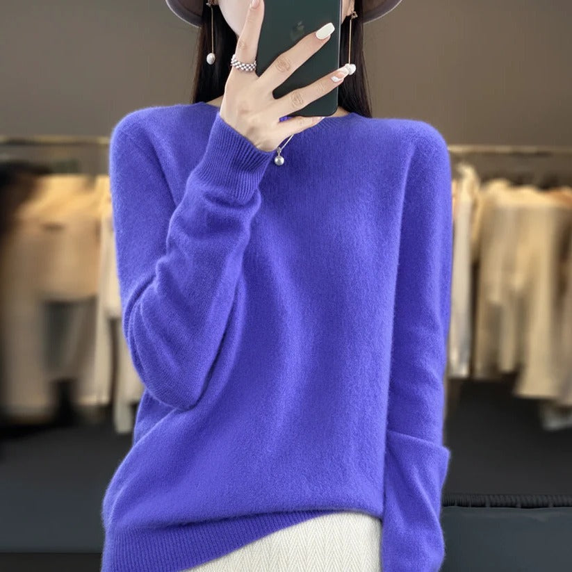 Soft Crew Neck Women's Cashmere Sweater