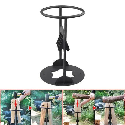 Easy Firewood Log Splitter Tool with Fixed Blade