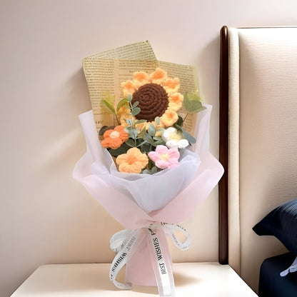 Beautiful Floral Crochet Flower Gift Arrangement