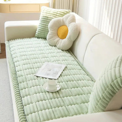 Soft Furniture Protector Cover with Ruffled Trim