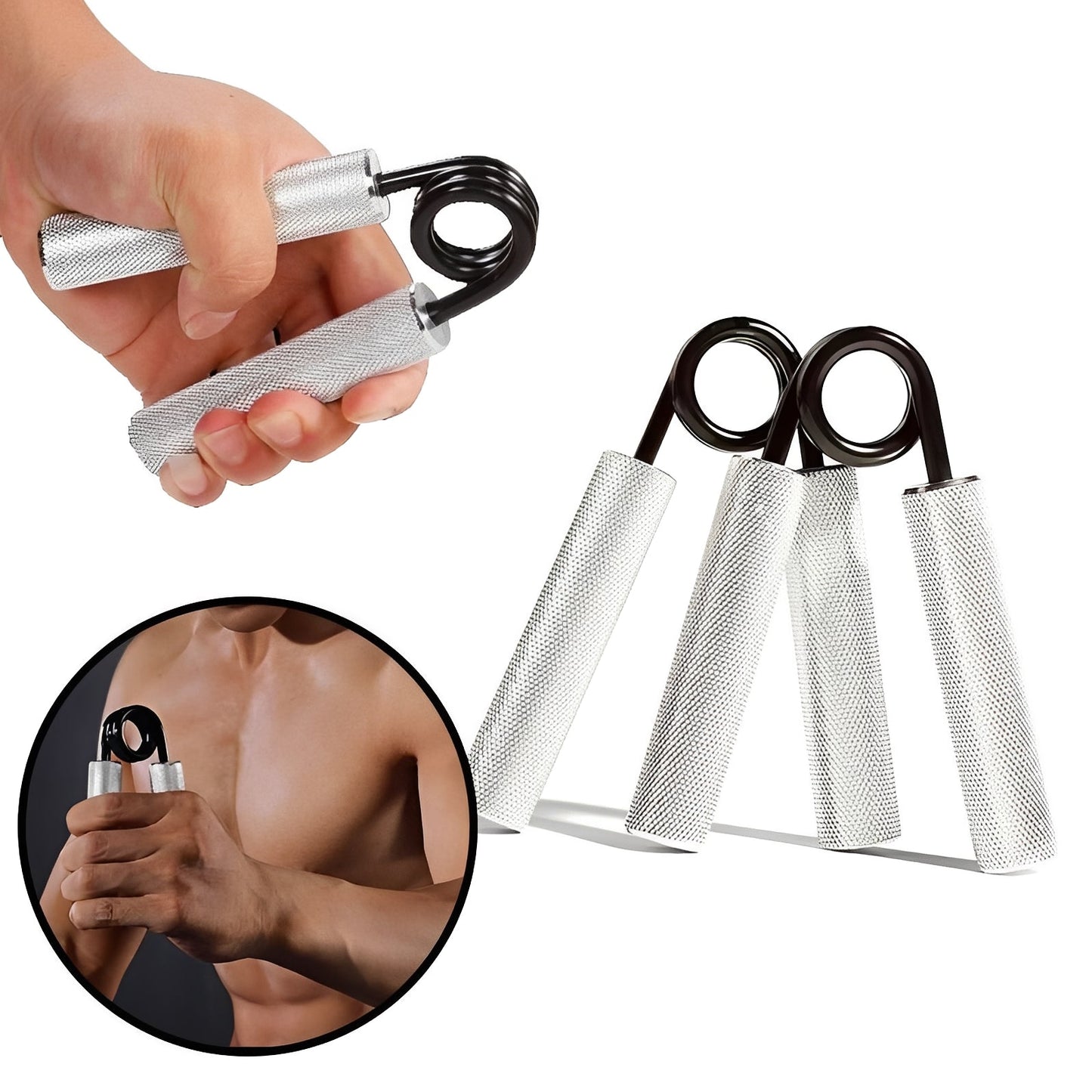 Compact Hand Grip Strength Trainer 100-350lb Resistance