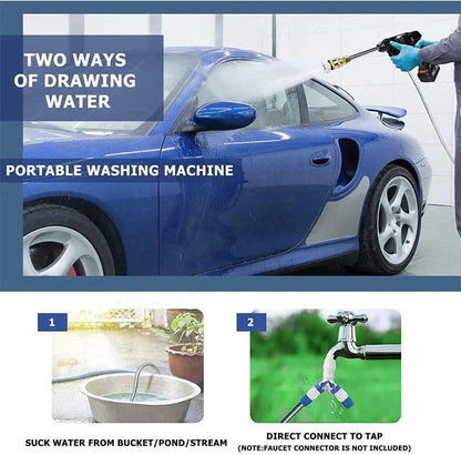 Portable Rechargeable Power Washer with Dual Batteries