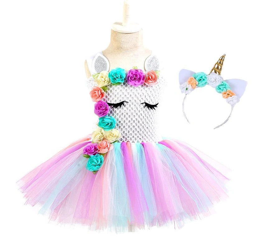 Colorful Girls Tutu and Pink Fairy Dress