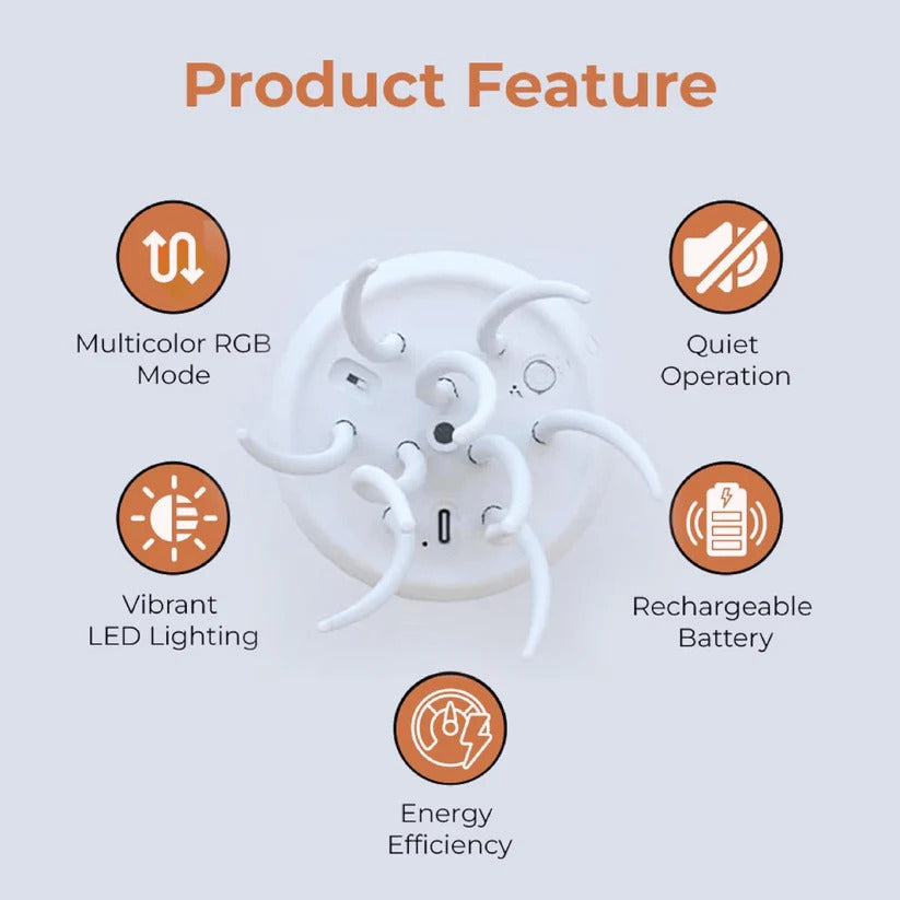 Smart Colorful LED Jellyfish Table Lamp