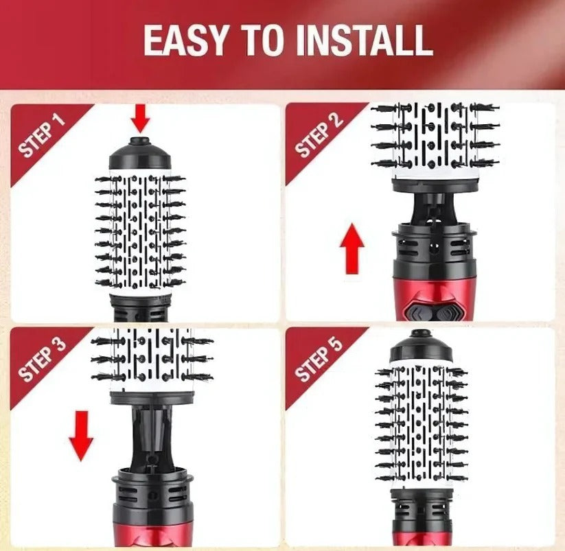 Fast 360 Spin Hair Dryer Styling Brush