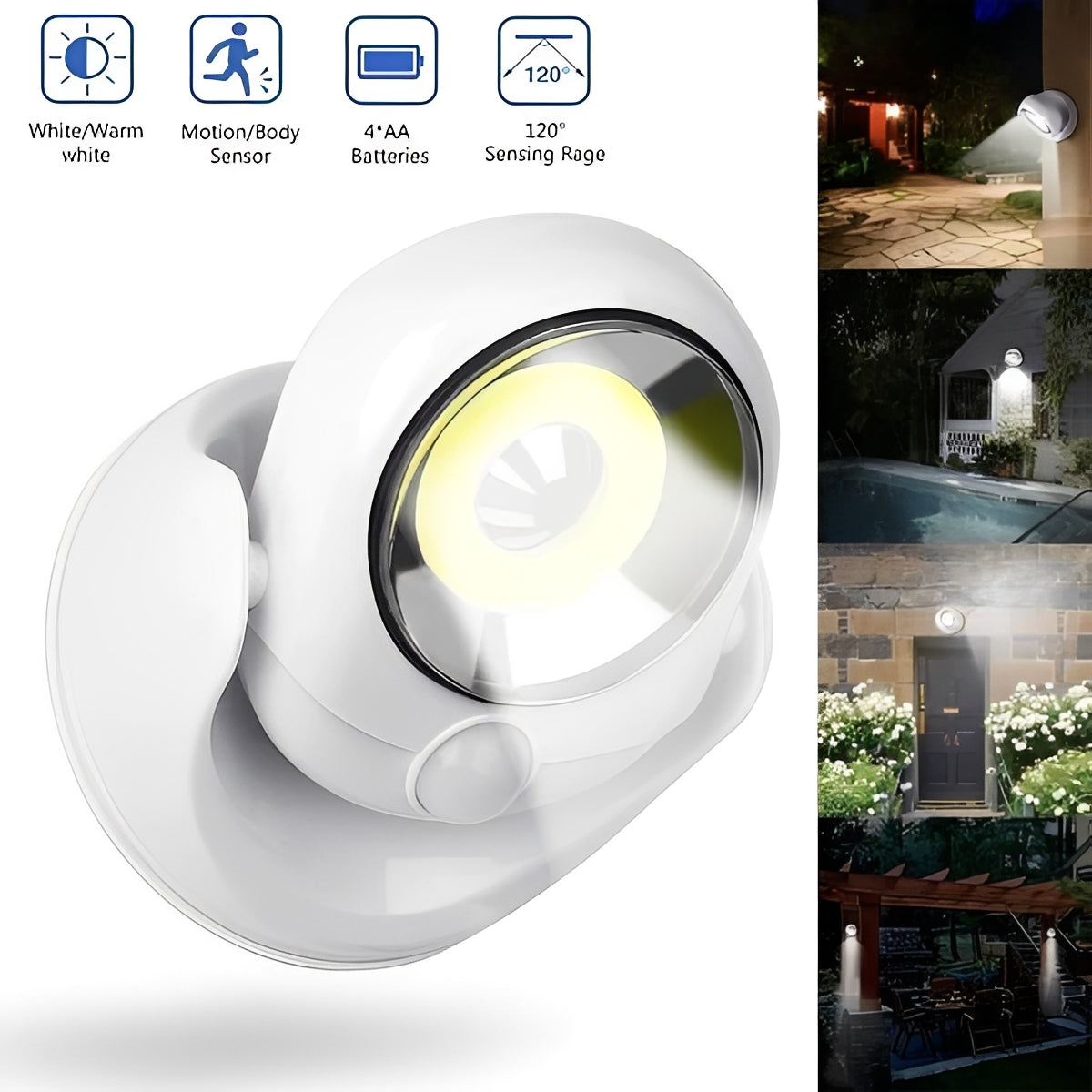 Automatic LED Night Light for Home and Garden