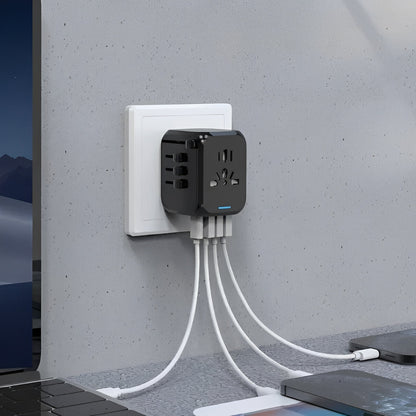 International Travel Plug with USB Charger Ports - Ortekor