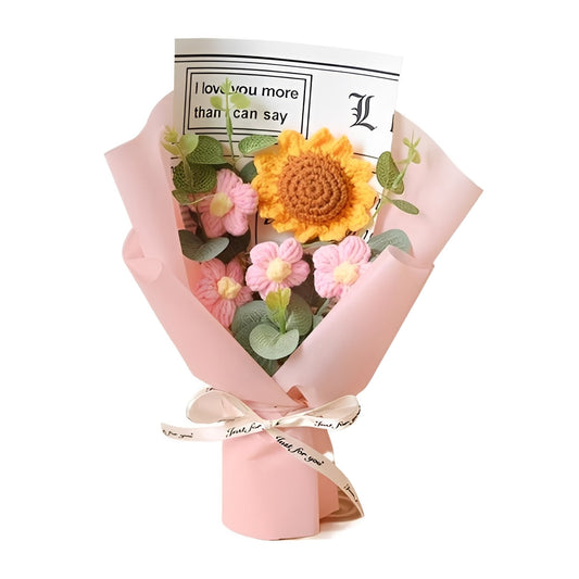 Beautiful Floral Crochet Flower Gift Arrangement - Ortekor