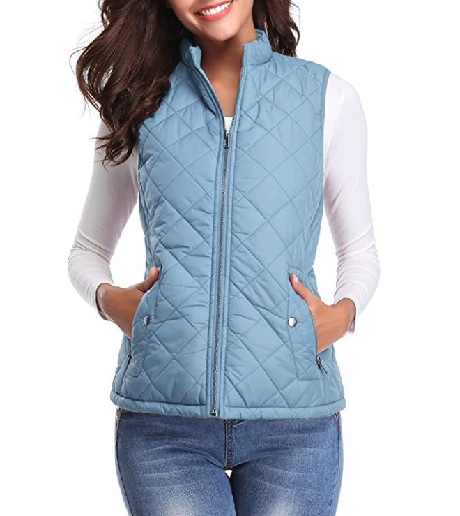 Lightweight Quilted Zip-Front Vest for Women – Casual Layering Piece for Spring & Fall