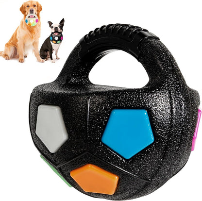 Durable Dog Rubber Football Toy with Treat Dispenser