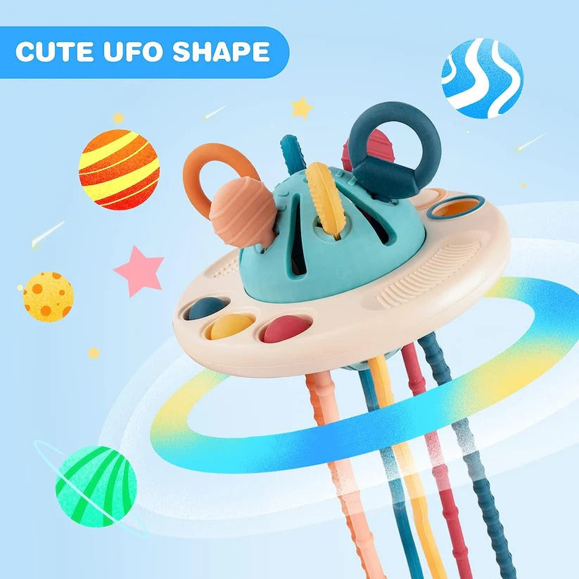 Soft Baby Teething Toy with Pull Cord