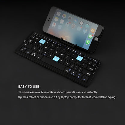Compact Foldable Bluetooth Keyboard with Stand