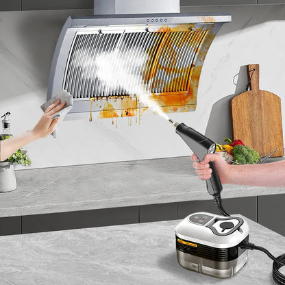 High-Pressure Steam Cleaner 2500W 221°F with 5 Brush Heads 6-Speed Adjustable for Home Kitchen Bathroom Car Furniture Appliances Deep