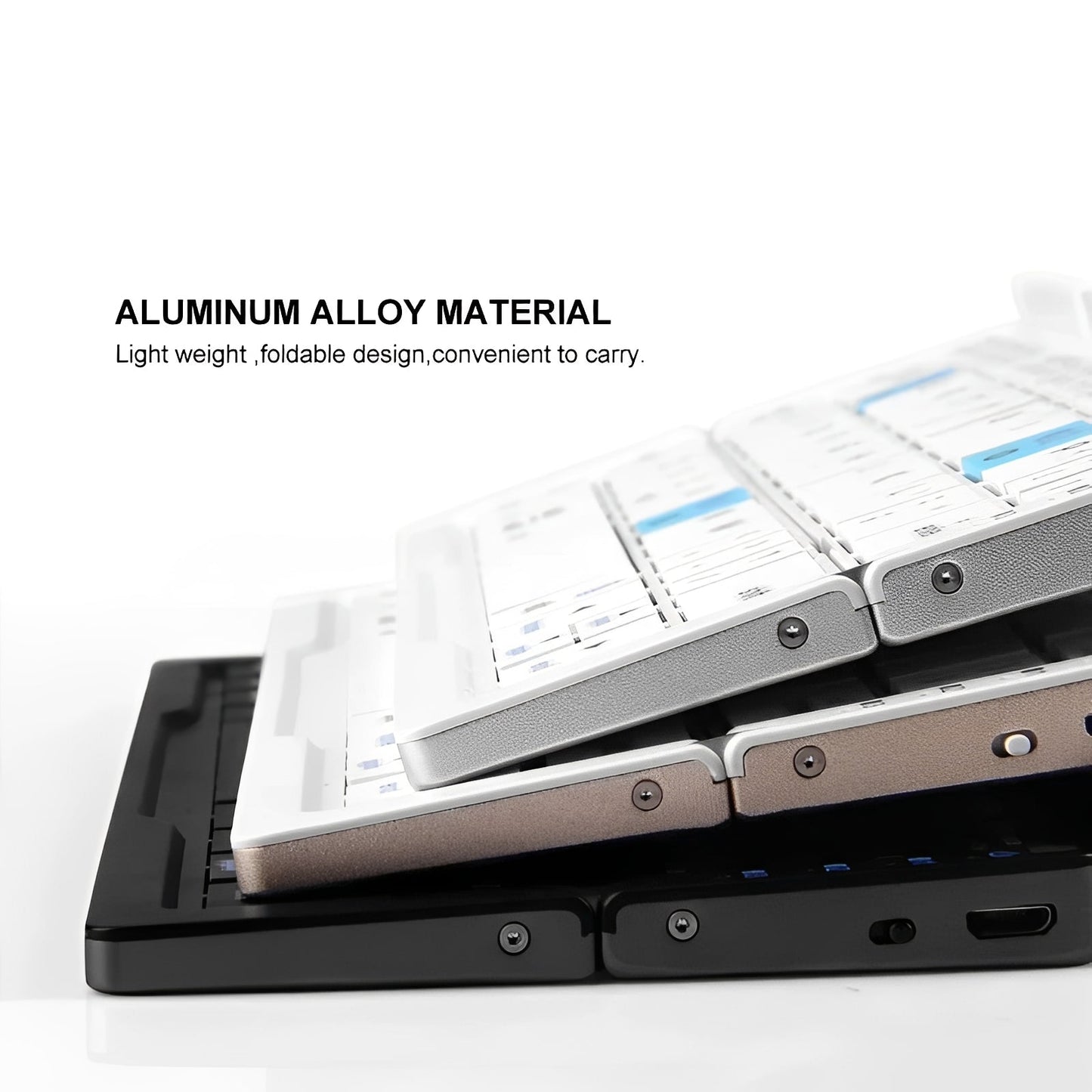 Compact Foldable Bluetooth Keyboard with Stand