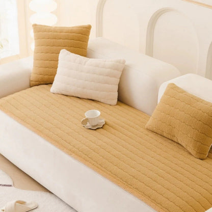 Soft Fuzzy Couch Cover with Extra Cushioning