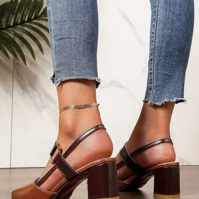 High Heel Ankle Strap Sandals for Women