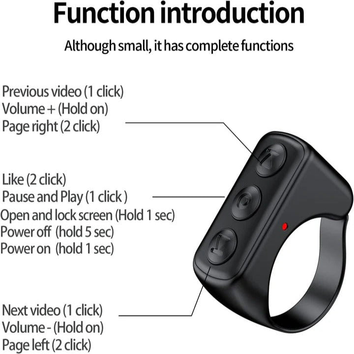 Smart Ring Video Controller for Social Media Clips