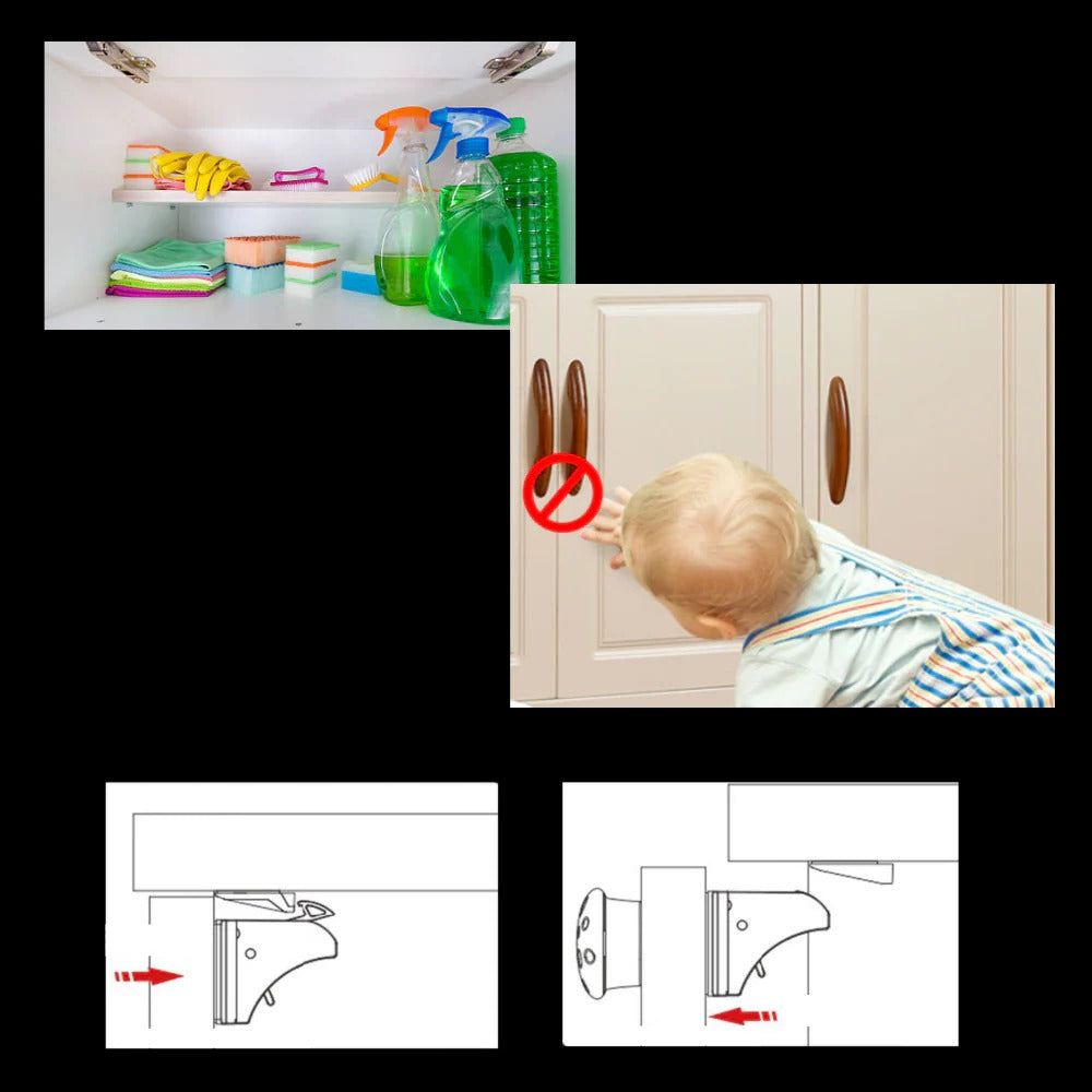 Baby Proof Magnetic Locks for Cabinets