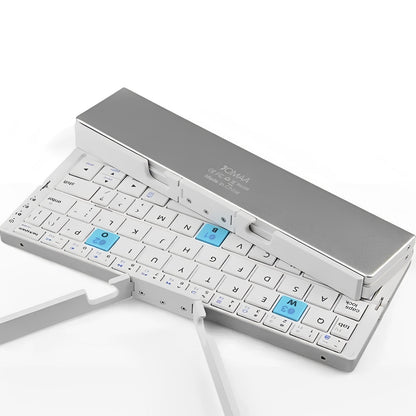 Compact Foldable Bluetooth Keyboard with Stand