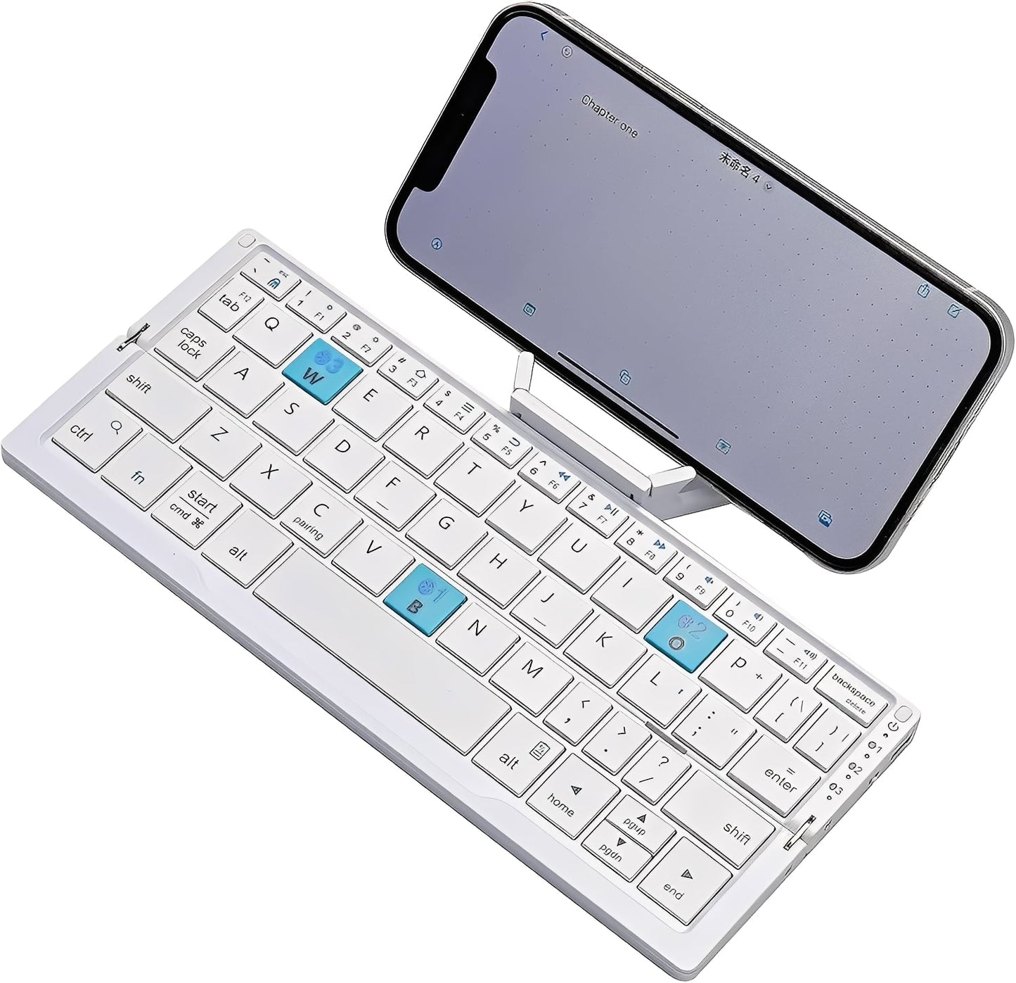 Compact Foldable Bluetooth Keyboard with Stand