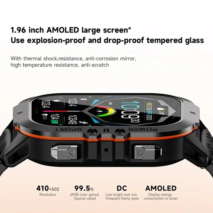 Durable Athletic Watch with Advanced Multi Function Display