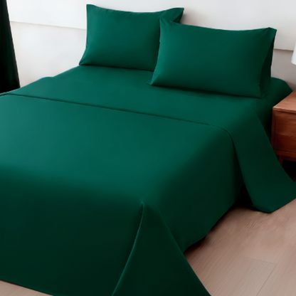 Temperature-Regulating Bamboo Viscose Sheet Set with Stay-Put Deep Pockets – Full, Queen & King Available