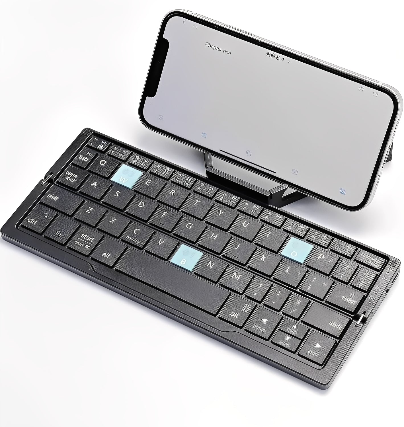 Compact Foldable Bluetooth Keyboard with Stand - Ortekor