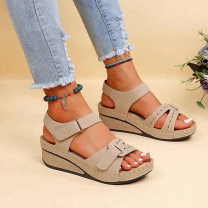 Women's Arch Support Sandals – Cushioned Footbed, Adjustable Straps, All-Day Comfort for Walking, Travel & Everyday Wear