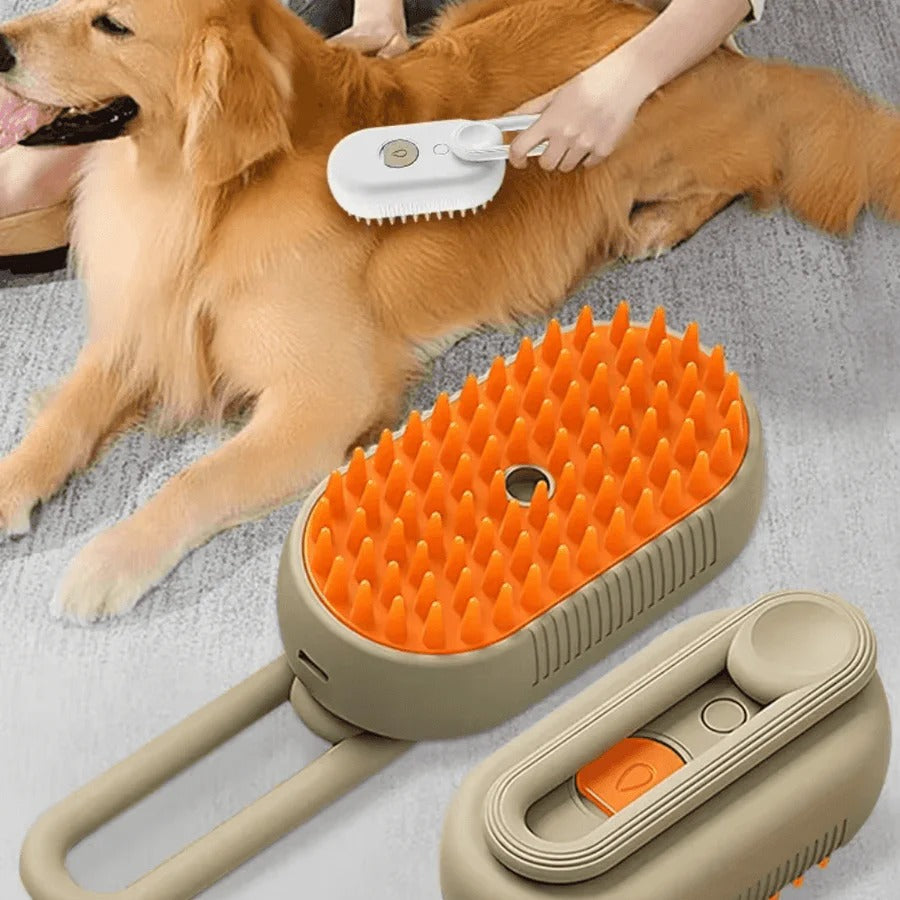 Pet Grooming Kit with Steam and Detangling Tool