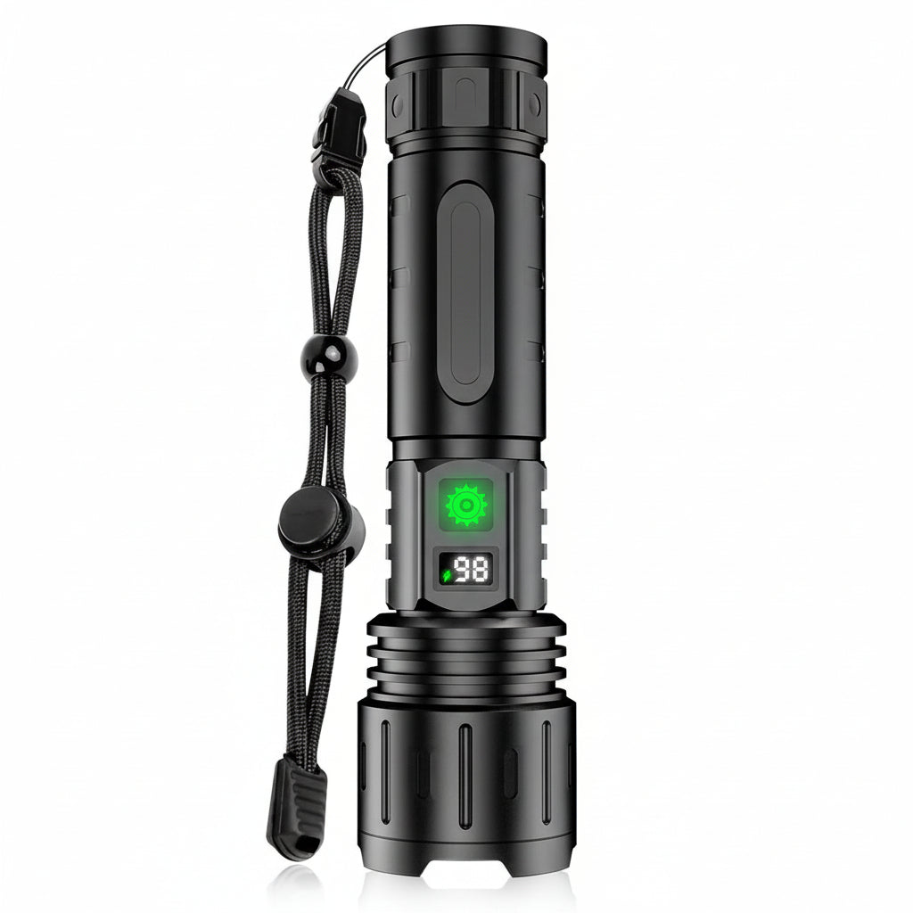 Bright Adjustable LED Torch with Multiple Settings - Ortekor
