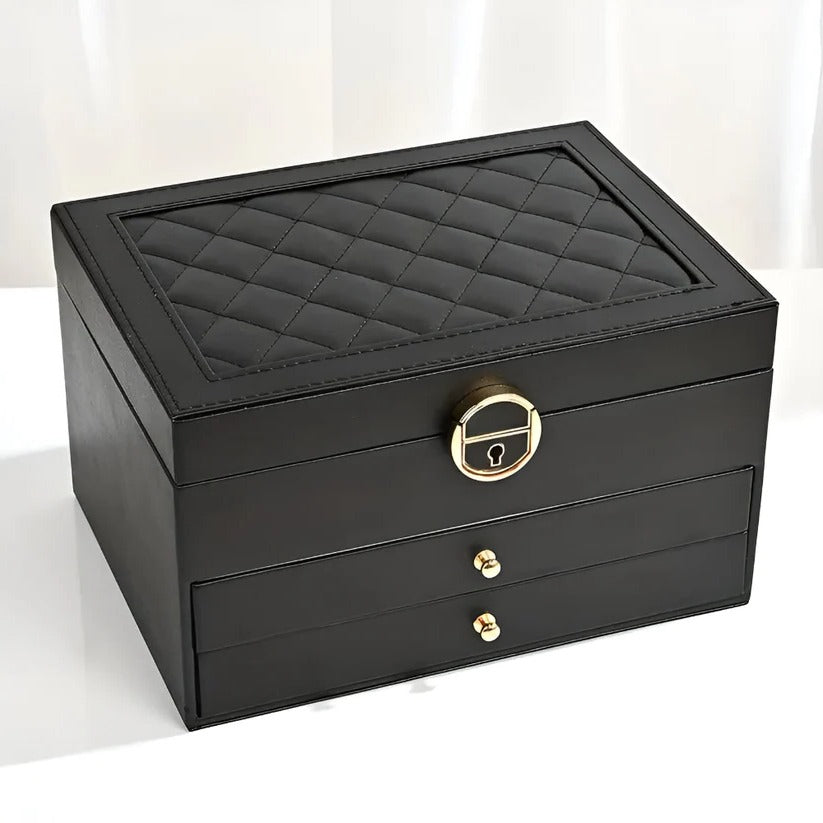 Stackable Jewelry Storage Case with Multiple Compartments