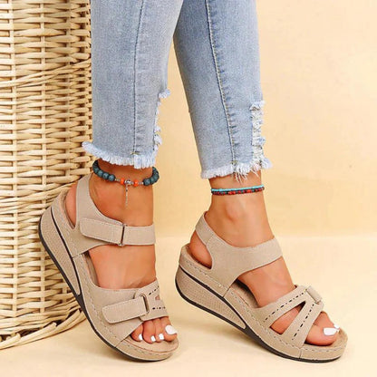 Women's Arch Support Sandals – Cushioned Footbed, Adjustable Straps, All-Day Comfort for Walking, Travel & Everyday Wear