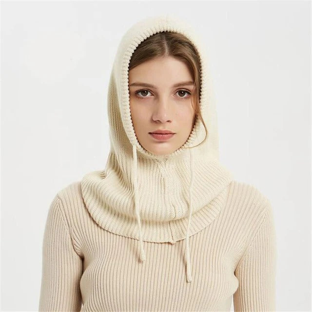 Warm Cozy Cashmere Beanie Hat with Soft Ribbed Cuff
