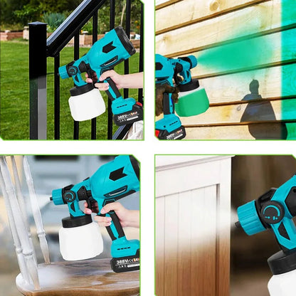 Portable Electric Paint Gun with Adjustable Nozzle