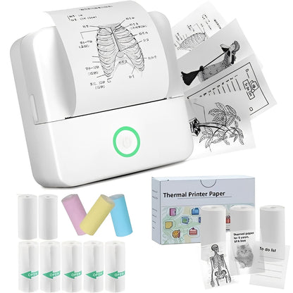 Wireless Compact Photo Sticker Printer with Bluetooth - Ortekor