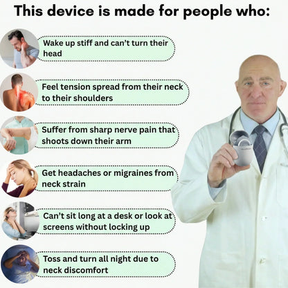 16-Level Wireless Muscle Stimulator & TENS Device for Back and Neck Relief