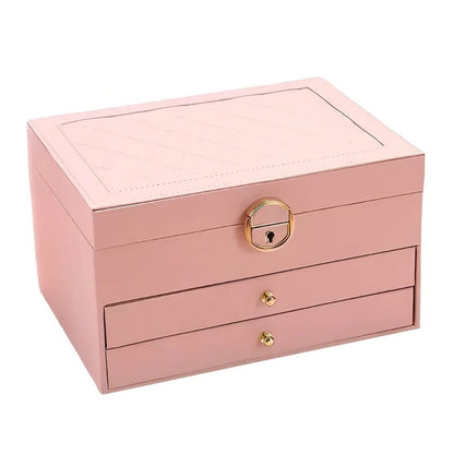 Stackable Jewelry Storage Case with Multiple Compartments