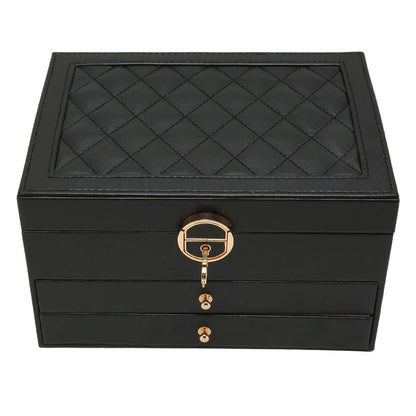 Stackable Jewelry Storage Case with Multiple Compartments