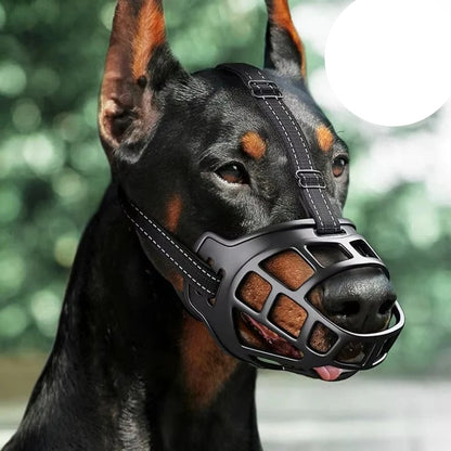 Comfortable Pet Muzzle with Flexible Fitting Straps