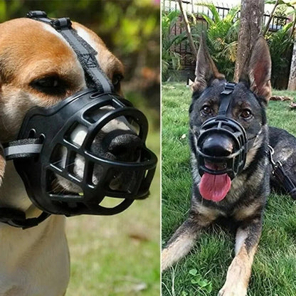 Comfortable Pet Muzzle with Flexible Fitting Straps
