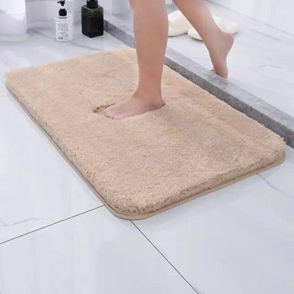Soft Shaggy Bath Mat with Faux Fur Texture