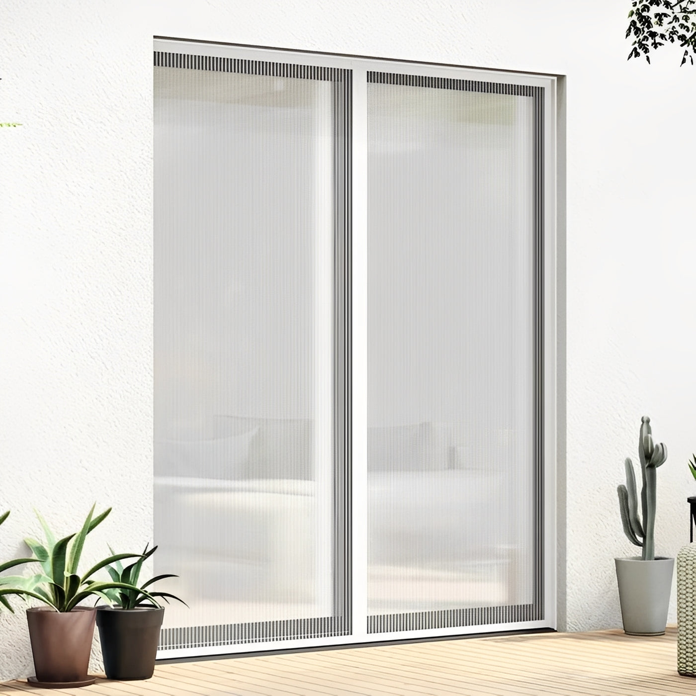 Mesh Magnetic Screen Door for Bug Protection