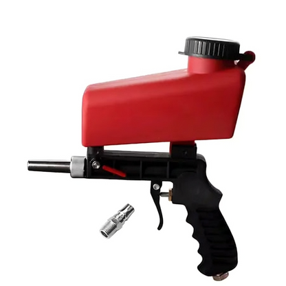 Air-Powered Abrasive Blaster with Steel Construction and 0.26 in Nozzle for Garage Workshop Auto Body Prep Corrosion Stripping
