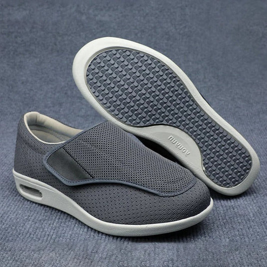 Women's Extra Wide Orthopedic Walking Shoes with Adjustable Velcro Straps for Swollen Feet, Edema, Bunions & Diabetic Foot Care