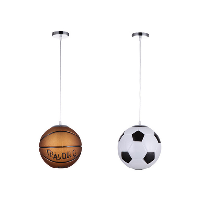 Kids Sports Flush Mount Light 12-Inch Dimmable LED Glass Fixture Basketball Football Theme Bedroom Playroom Boys Girls Room Decor Overhead L