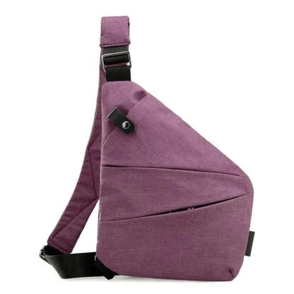 Waterproof Crossbody Sling Bag with Secure Zippers and Adjustable Strap