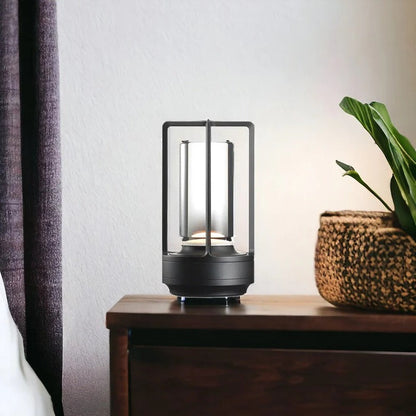 Rechargeable LED Desk Light with Touch Dimmer & Adjustable Color Temp for Bedroom Nightstand Restaurant Ambient Lighting