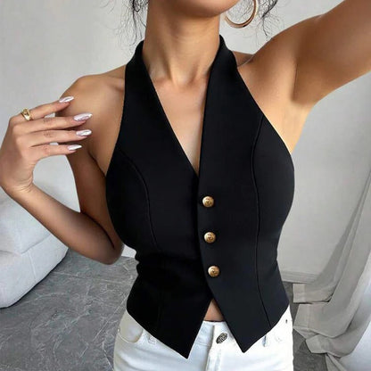 Fashionable Womens Vest Jacket with Fitted Style