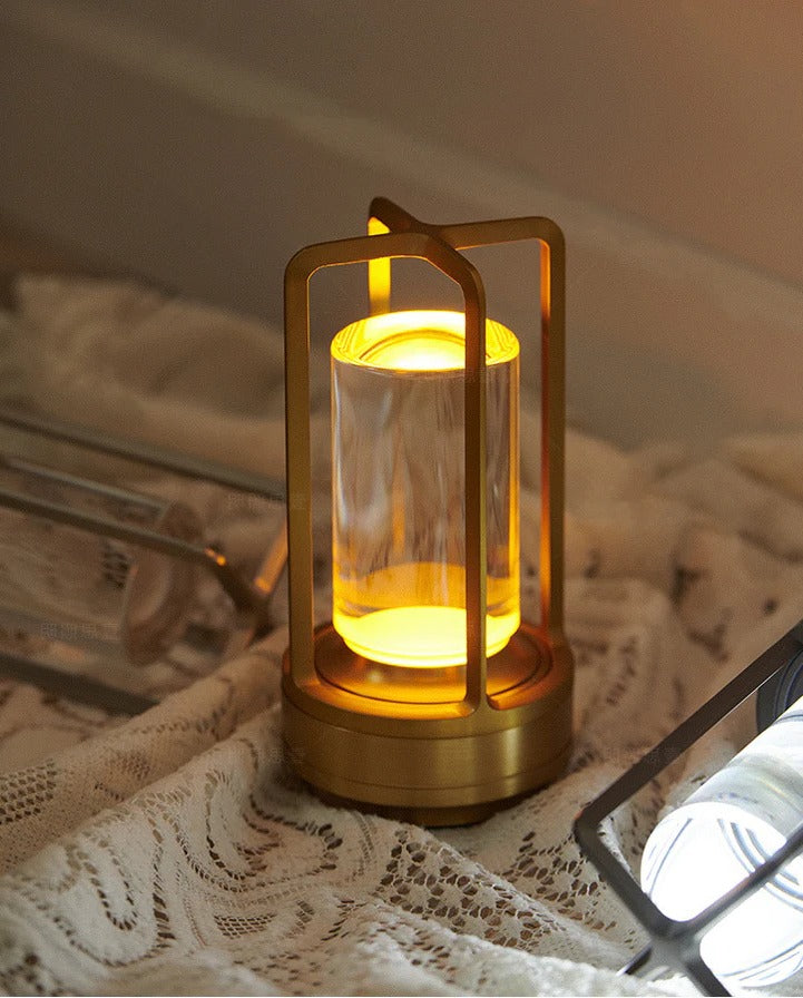 Rechargeable LED Desk Light with Touch Dimmer & Adjustable Color Temp for Bedroom Nightstand Restaurant Ambient Lighting