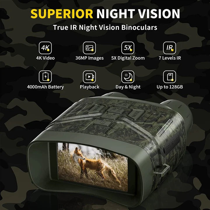 Clear Night Vision Infrared Binoculars
